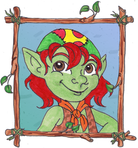 Hamilton Troll - Cartoon (448x480)