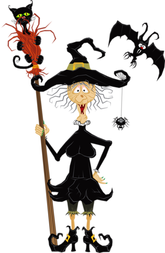 Nikki Lippold On Pinterest - Happy Halloween Witches Clipart (327x500)