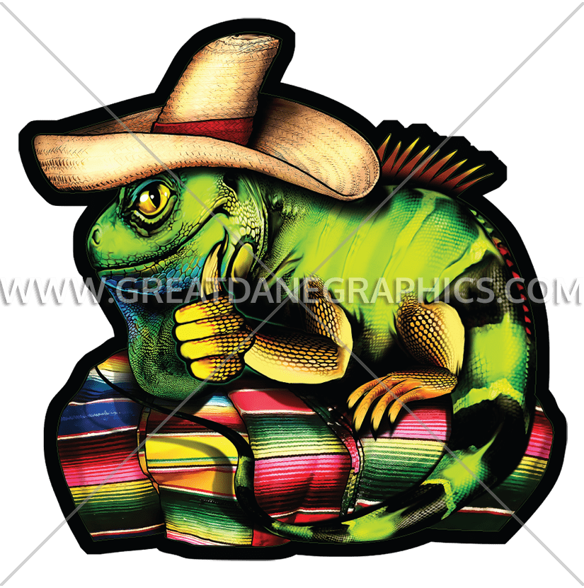Sombrero Iguana Production Ready - Iguana Sombrero (825x831)