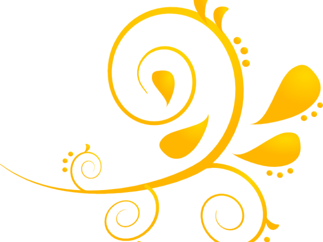 Golden Clipart Swirls - Black Swirls Transparent Background (640x480)