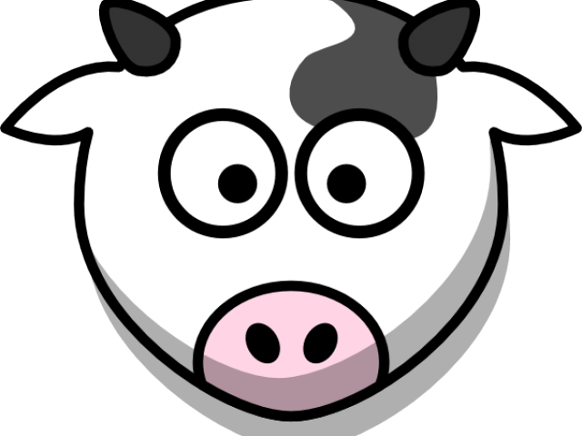 Cow Face Cartoon - Cartoon Cow Head (640x480)