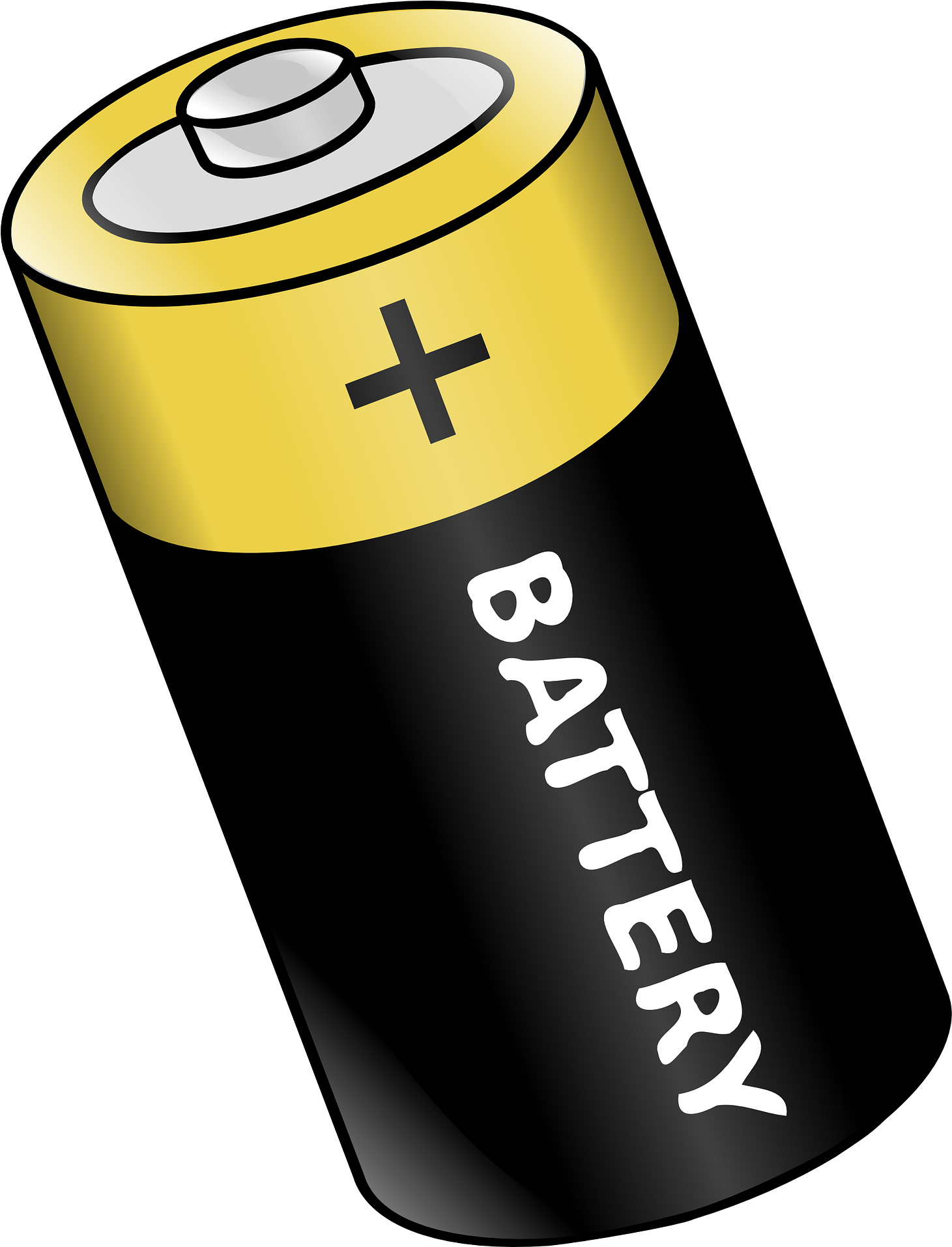Energy Clipart Electric Current - Battery Png (1572x2019)