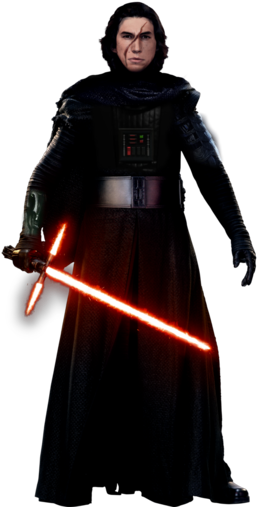 Star Wars The Force Awakens Clipart - Kylo Ren Star Wars Transparent Background (260x520)