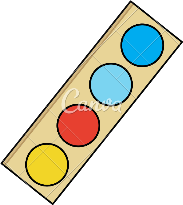 Paint Palette Art - Circle (800x800)