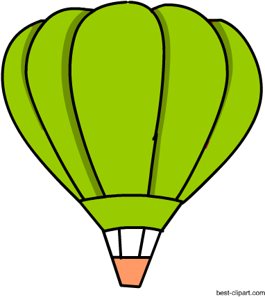 Free Green Hot Air Balloon Clipart - Green Hot Air Balloon Clipart (450x450)