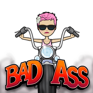 Did You Guys Know That I'm An Ol' Lady Yes My Fiance - Bad Ass Motorcycle Cartoon (398x398)