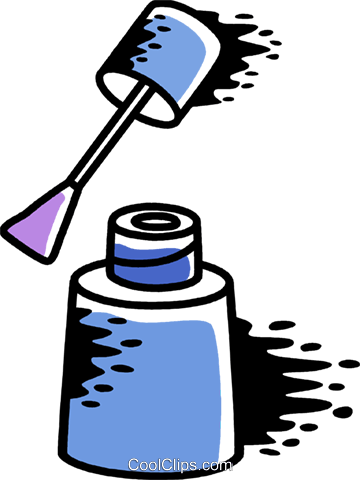 Nail Polish Royalty Free Vector Clip Art Illustration - Illustration (360x480)