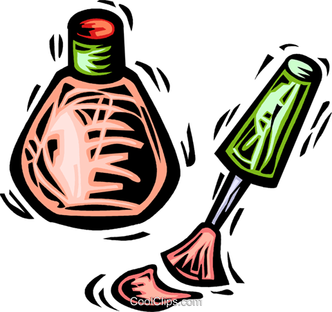Nail Polish Royalty Free Vector Clip Art Illustration - Clip Art (480x451)