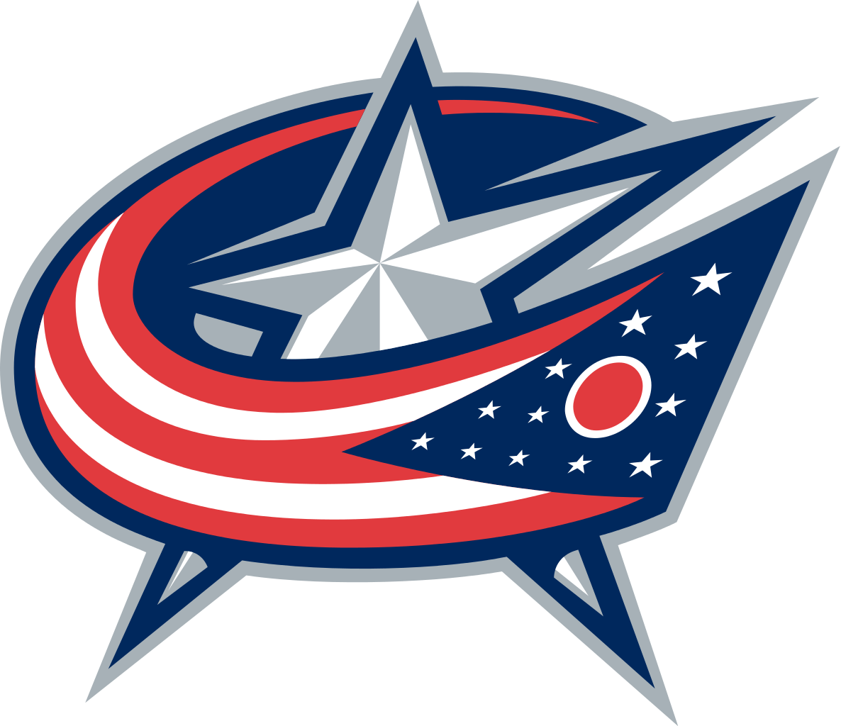 Columbus Blue Jackets Cornhole Decal - Columbus Blue Jackets Logo 2016 (1186x1024)