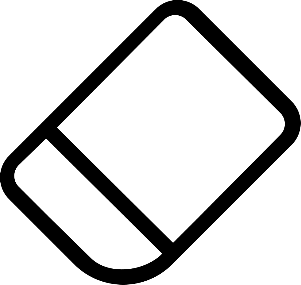 Eraser Clipart Utensil - Pill Outline (981x929)