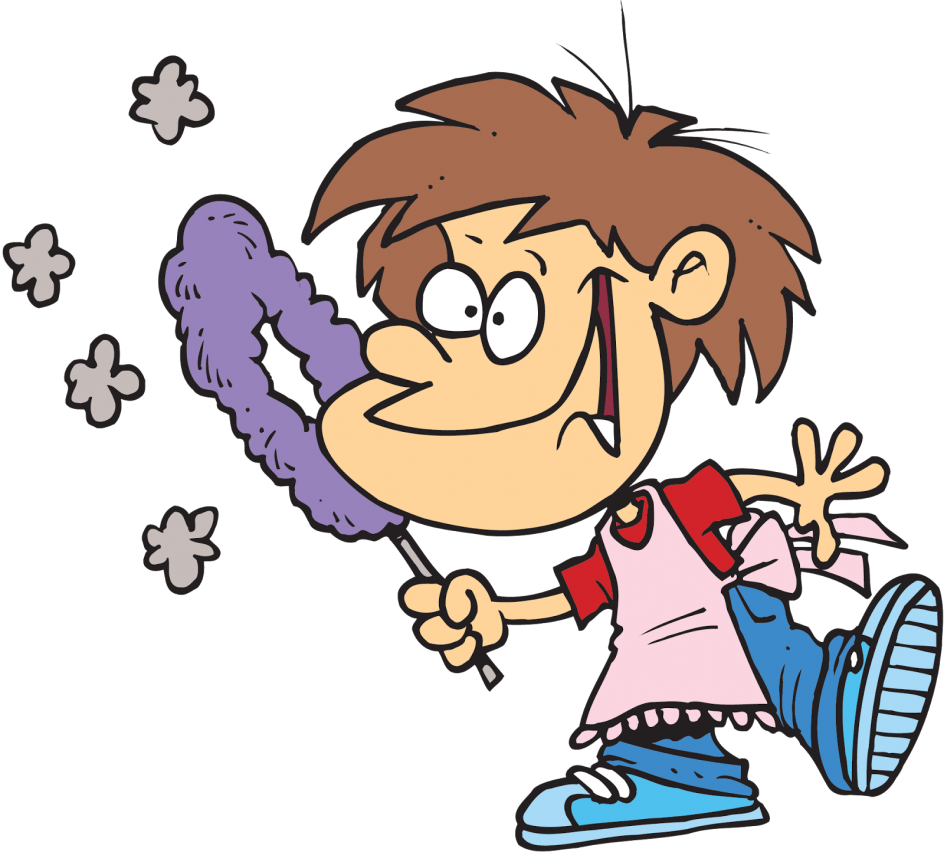 Clean Clipart Dusting - Dusting Clip Art (944x852)