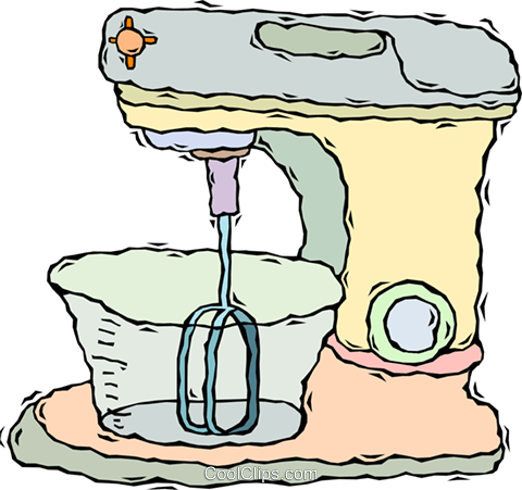 Blender, Mixer Royalty Free Vector Clip Art Illustration - Desenho Batedeira E Liquidificador (480x451)