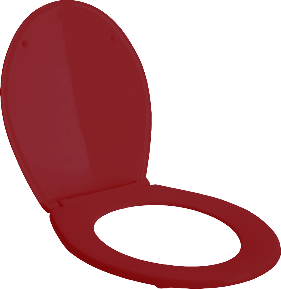 5970-07 Toilet Seat With L - Toalettsete Rødt (975x1003)