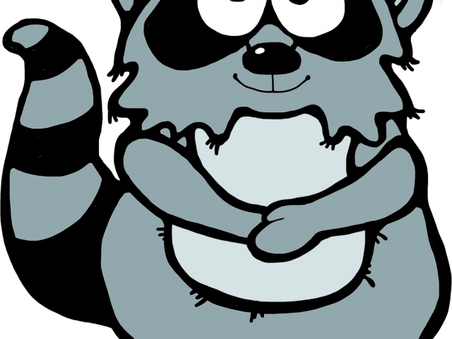 Racoon Clipart Whimsical - Raccoon Clipart Kissing Hand Raccoon (640x480)