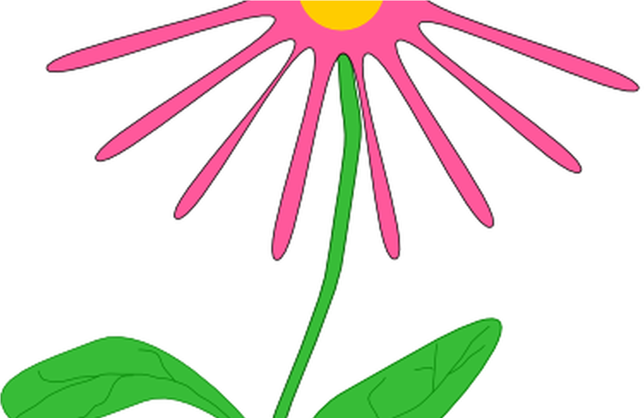 Jenni Whimsical Pink Flower Clip Art At Clkercom Vector - Pink Flower Clip Art (1368x855)