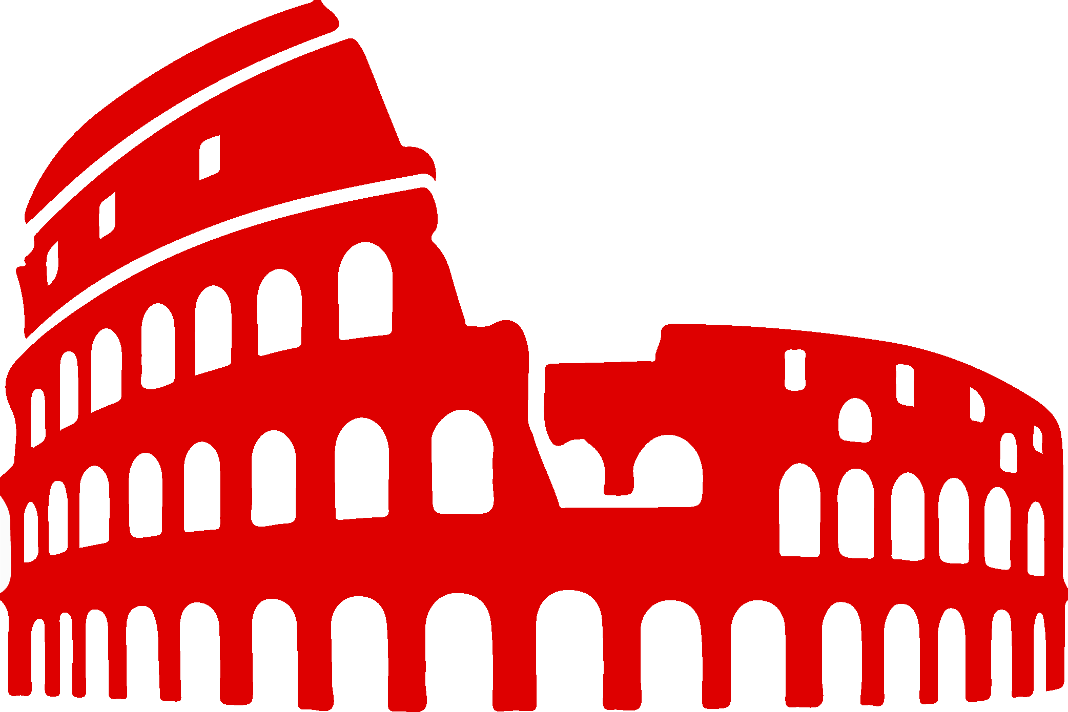 Rome Colosseum Silhouette (2084x1390)