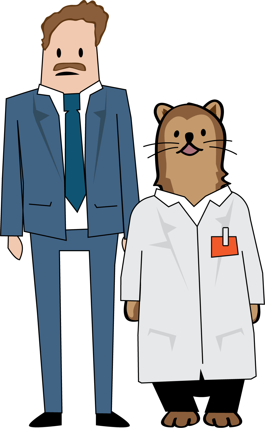 Ferret Clipart Male - Male (1103x1777)