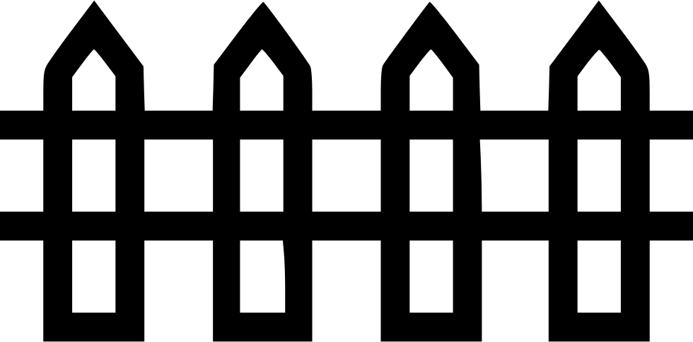 Fence Svg Vector Clip Art Library Download - Openclipart (980x484)