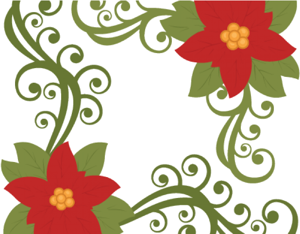 Poinsettia Clipart Flourishes - Free Clip Art Transparent Background Poinsettia (640x480)