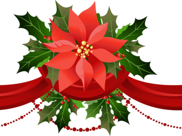 Poinsettia Clipart Shradhanjali - Poinsettia Garland Clip Art (640x480)