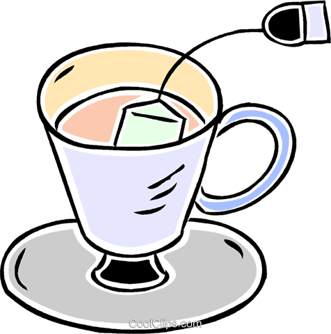 Cup Of Tea Royalty Free Vector Clip Art Illustration - Tee Clipart (476x480)