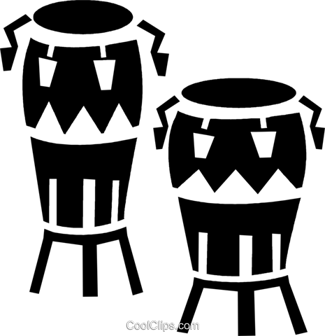 Free Download Bongo Drums Vector Clipart Bongo Drum - Bongo Drums Clipart (465x480)