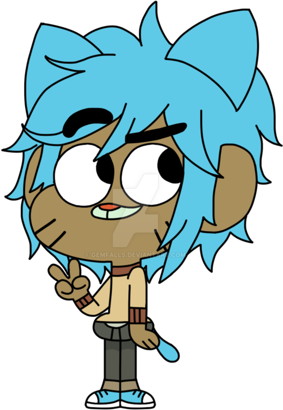 The Amazing World Of Gumball Gumball As A Girl For - Amazing World Of Gumball Human Jem Falls (774x1032)