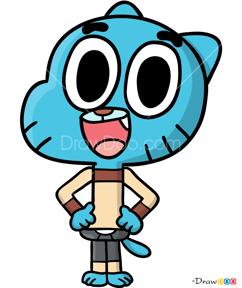 How To Draw Gumball Watterson Gumball Png Lego Gumball - Logan Grove And Jacob Hopkins (828x998)