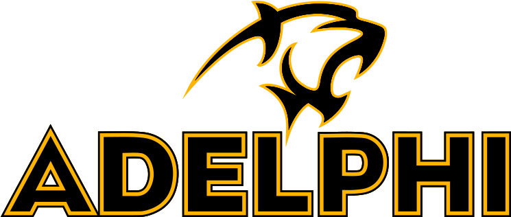 Panther Wordmark - Full Color - Adelphi Panthers (816x387)