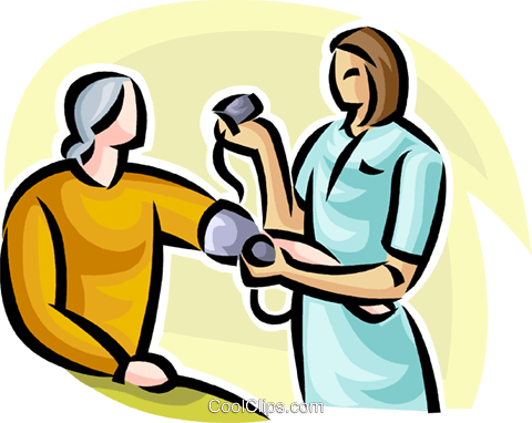 Person Having Their Blood Taken Royalty Free - Person Getting Blood Pressure Taken (480x382)