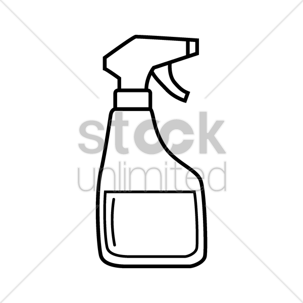 Gun Clipart Pressure Washing - Easy To Draw Spray Bottle (600x600)