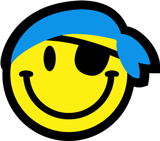 My Man Won't Talk To Me Dr - Pirate Smiley Face (512x512)