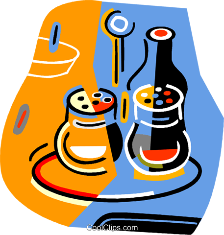 Condiments Royalty Free Vector Clip Art Illustration - Condiments Royalty Free Vector Clip Art Illustration (457x480)