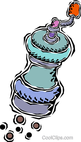 Pepper Mill Royalty Free Vector Clip Art Illustration - Pepper Mill Royalty Free Vector Clip Art Illustration (274x480)
