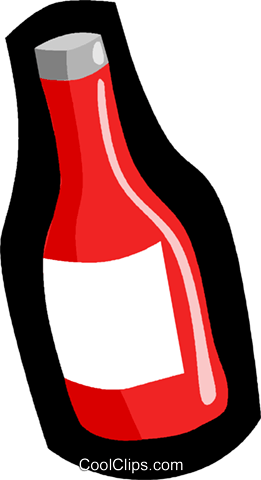 Sauce, Ketchup Royalty Free Vector Clip Art Illustration - Ketchup (261x480)
