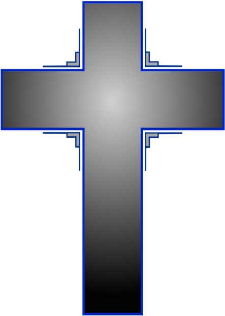 Christian Cross Christianity Computer Icons Crucifixion - Cross Gif Transparent Background (553x749)