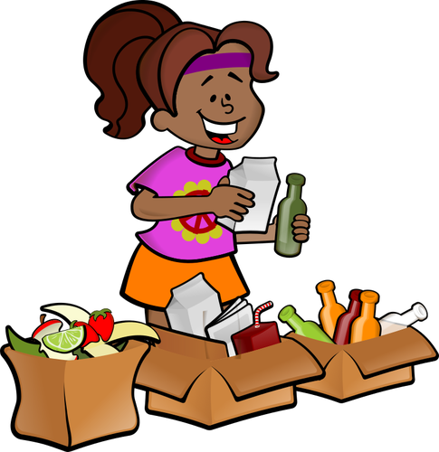 Trash Clipart Buang - Recycling For Kids (485x500)