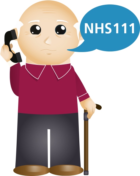 An Advisor Will Ask You Questions To Assess Your Symptoms - Cartoon (671x662)