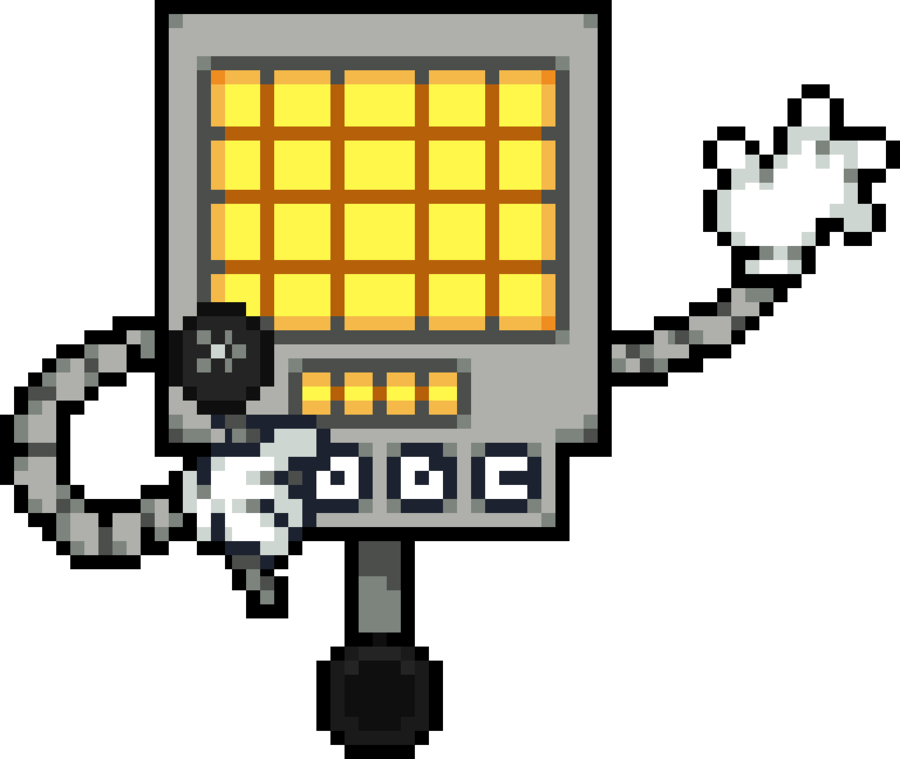Picture - Mettaton Robot Sprite (900x759)