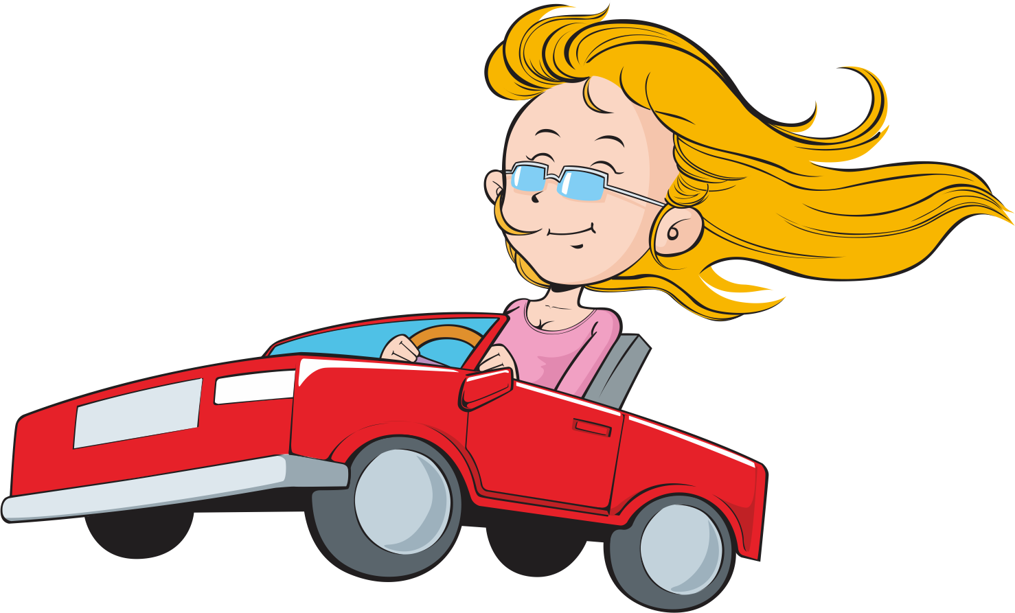 Car Driving Transprent Png Free Download - Cartoon Car Driving Png - (1478x...