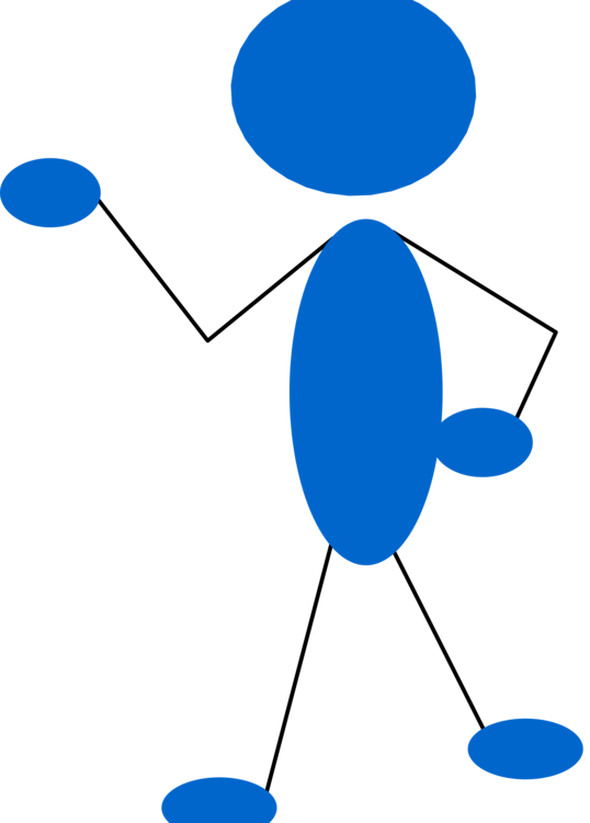 Stick Figure Download Graphic Arts Drawing Matchstick - Stick Figure Blue (538x750)
