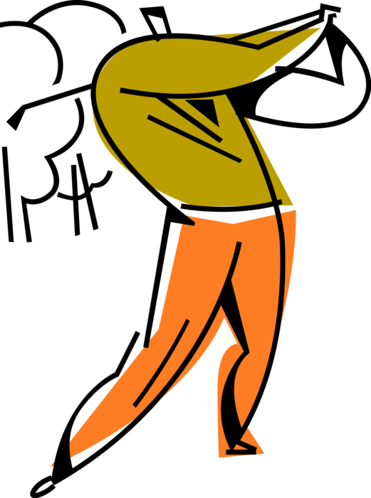 Golf Clipart Black And White - Golf Clipart Black And White (521x700)