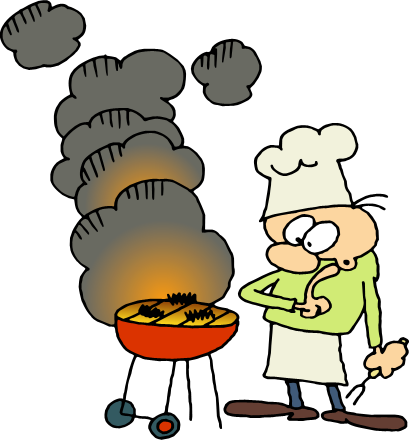 Gnurf Free Clip Art Picture - Bad Cooking Clip Art (409x440)