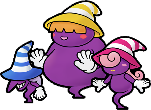 The Shadow Sirens - Shadow Sirens Paper Mario (500x364)