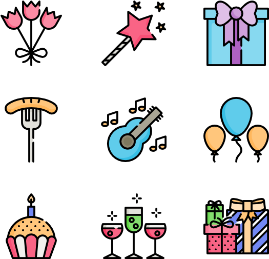 Black And White Stock Community Vector Happy - Happy Birthday Icon Png (600x564)