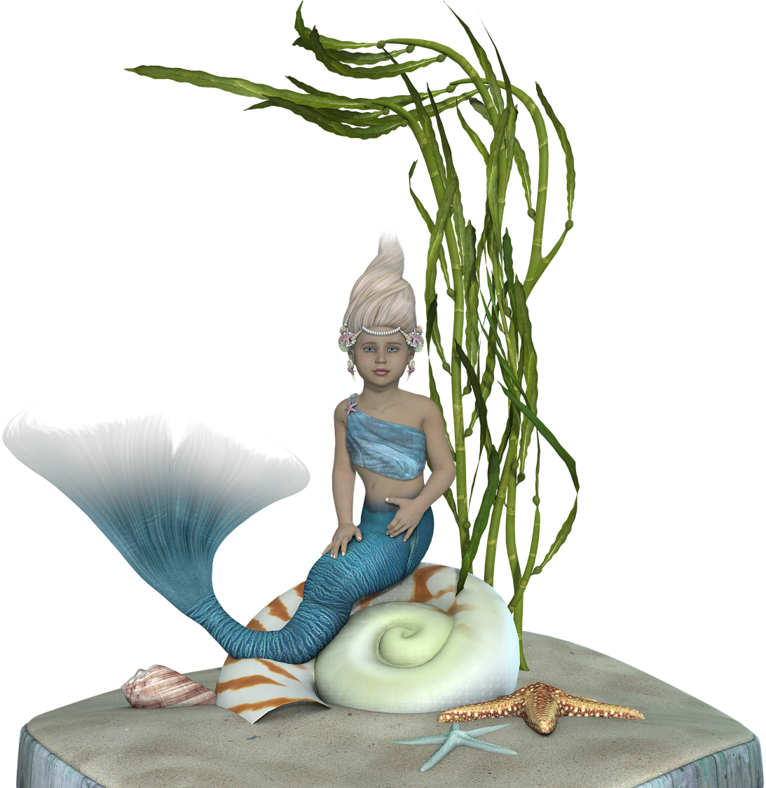 Mermaid Fantasy Siren - Sereia Mitologia Png (1280x1124)