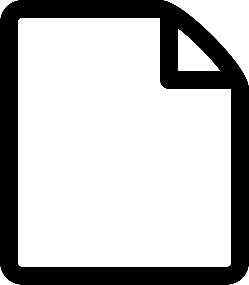 Clip Art Free Stock File Empty Paper Page - Ms Word New Document Icon -  (858x981) Png Clipart Download
