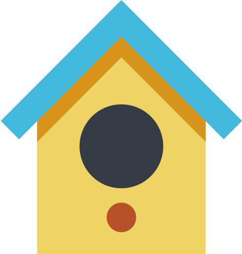 Birdhouse Free Icon - Bird (512x513)