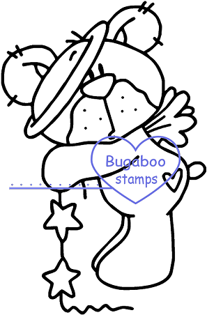 Graphic Library Library Jesse Bear Angel Star - Craft (300x475)