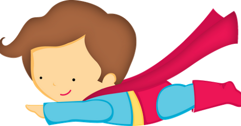 Imágenes De Niños Super Heroes - Super Man Cute Png (487x256)